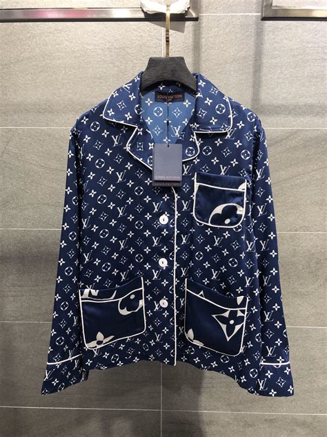 louis vuitton pajamas blue|louis vuitton pj set.